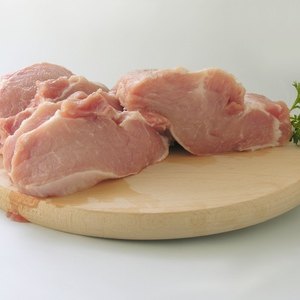 The USDA low cost plan calls for about 1 lb. of meat per week.